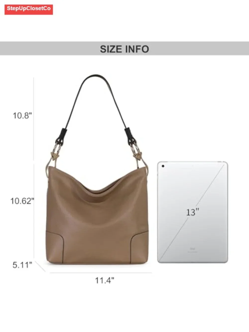 Hobo Bag Women Top Handle Satchel Shoulder Purse Faux Leather